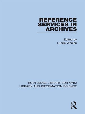 cover image of Reference Services in Archives
